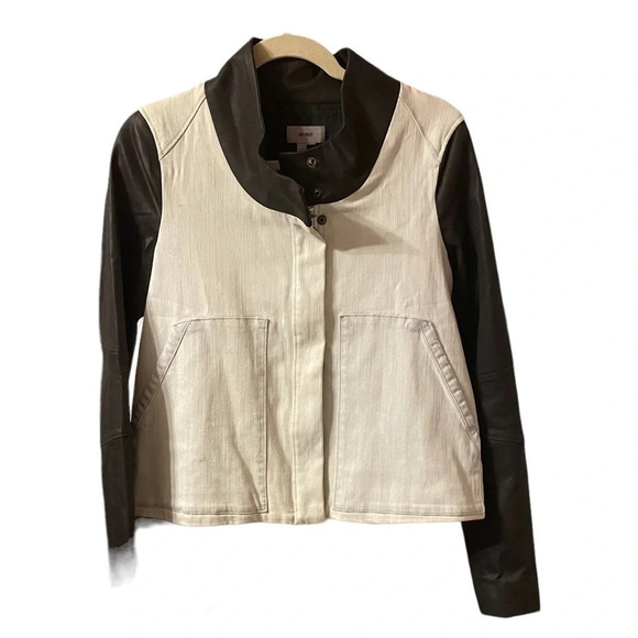HELMUT LANG COLOR BLOCK DENIM JACKET - Picture 1 of 5